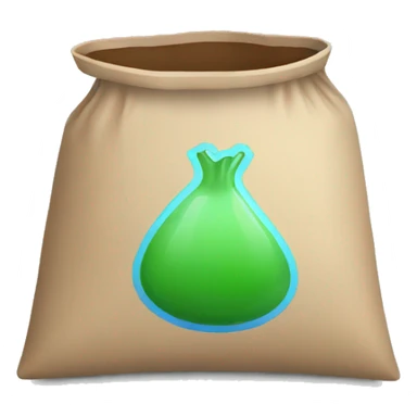 fertilizer bag with fertilizer icon on it sticker