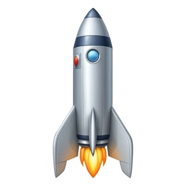 space rocket with only one window and one engene sticker