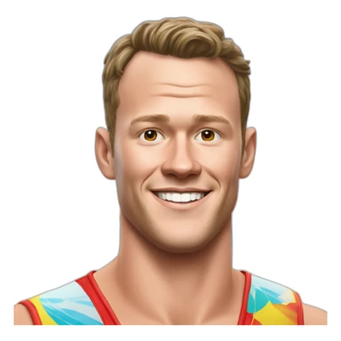 Jonathan Toews as rainbow beach bum sticker
