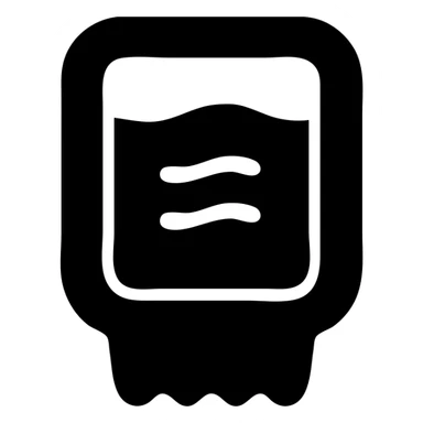 A sauce in a fast food packaging with a green background sticker