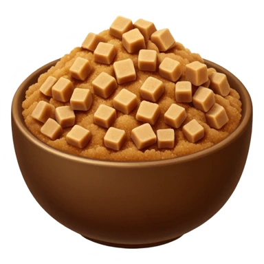 brown sugar in bowl sticker