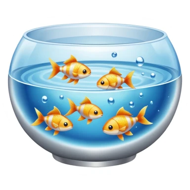 Mini fishes in a bowl for cooking  sticker