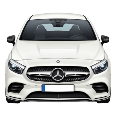 Mercedes a35 amg White black  sticker