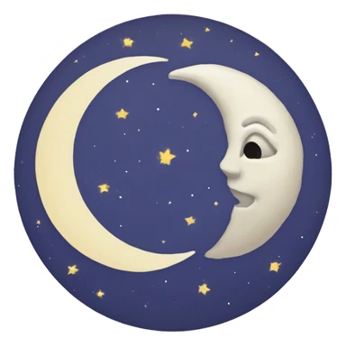 Tarot card the moon sticker