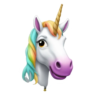 Unicornio fumando  sticker