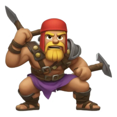 barbar clash of clan sticker