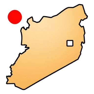 jordan map icon black and white no background just the outline sticker