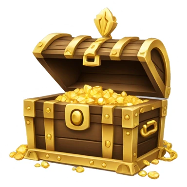treasure chest with jewellry sticker