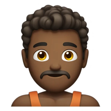 man double biceps sticker