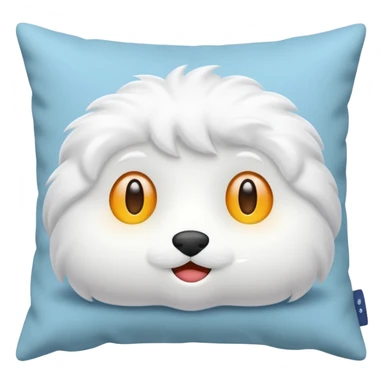 pillow white, no face sticker