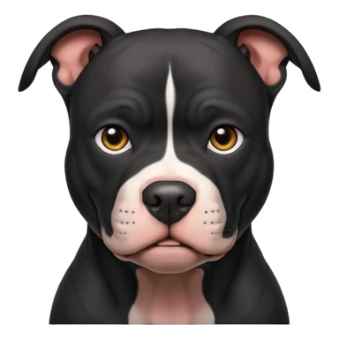 A black pitbull sticker
