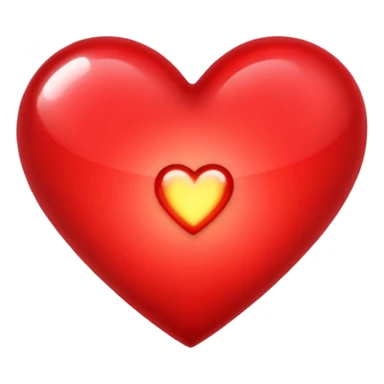 Red hearts glimmering lights  sticker