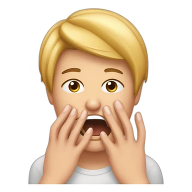 biting nails nervous sticker