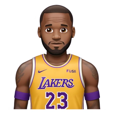 LeBron James Lakers sticker