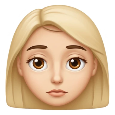 Eye roll with eye bags sticker