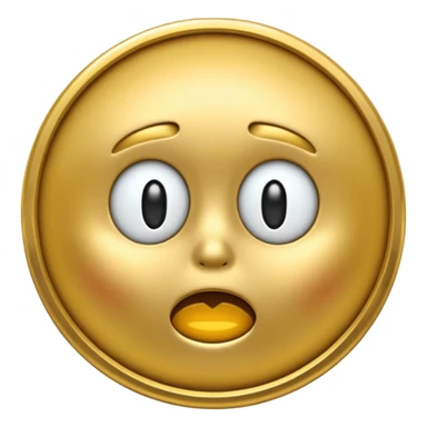 scared coin emoji sticker