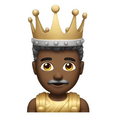 White King with muscles sticker