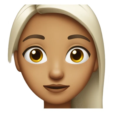 A girl doing a side eye  sticker