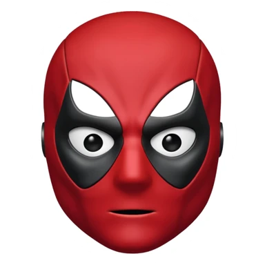 Deadpool solo la mascara como emoji  sticker