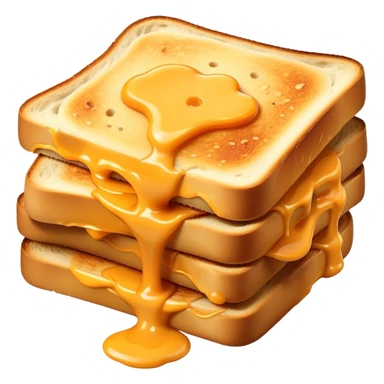 Kaas tosti with melting cheese oozing out the sides sticker