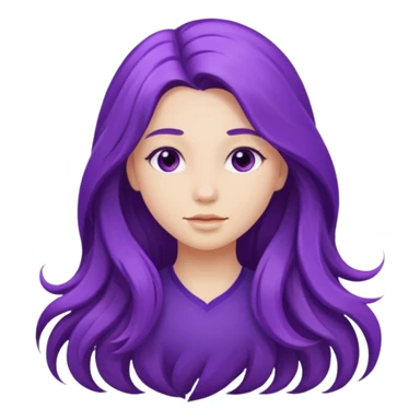 Purple girl sticker