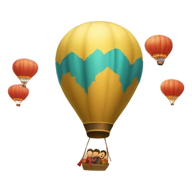 mongolfiera buongiorno sticker