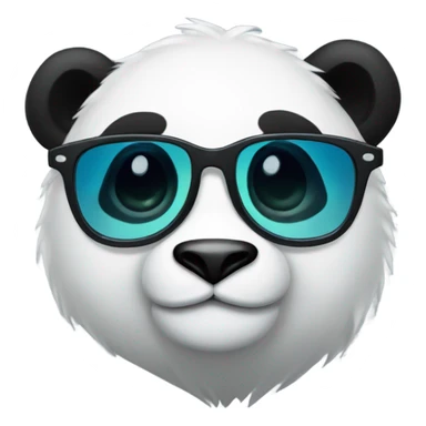 Panda star glasses  sticker