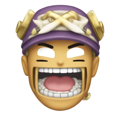 chopper from one piece with gold teeth  sticker