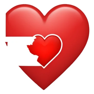 The state of minnesota with a heart inside of it sticker