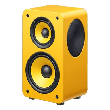 mac os icon yellow audio speaker forbidden mute isometric sticker