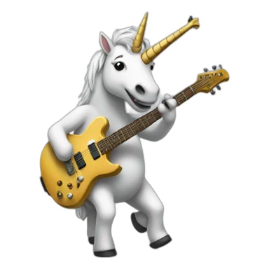 licorn guitarist sticker