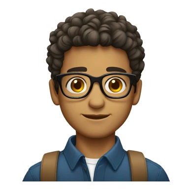 young-brazilian-man-glasses sticker