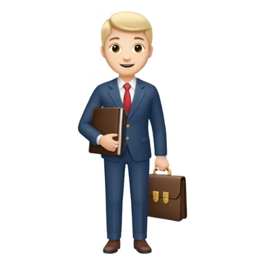 a financier with a portfolio sticker