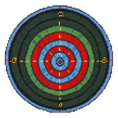 dart target bullseye sticker