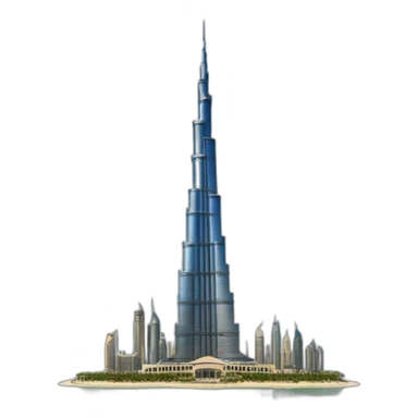 dubai burj khalifa sticker