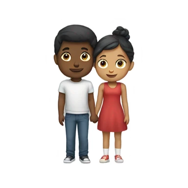 Boy and Girl in love sticker