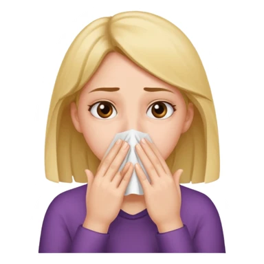 The girl needs to be blocking her nose with both hands to avoid the bad smell. sticker