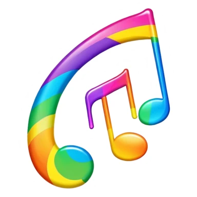 Lisa frank music note sticker