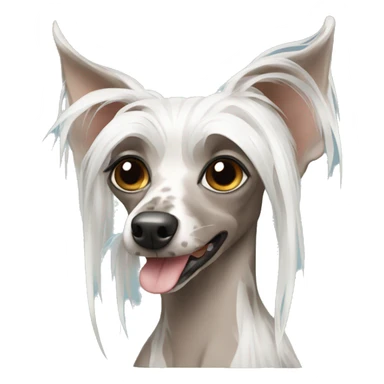 Chinese crested sticker