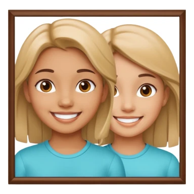 girly two frames of photos sticker