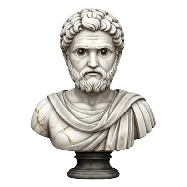 dark academia, greek statue sticker
