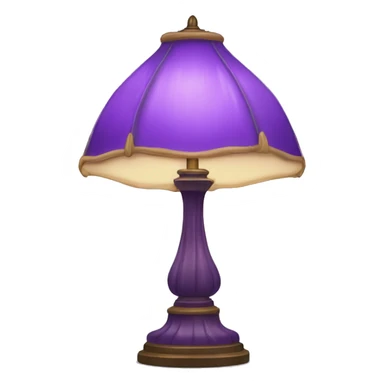Purple Tiffany lamp sticker