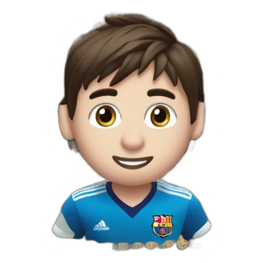 messi con la copa del mundo guiñando un ojo sticker