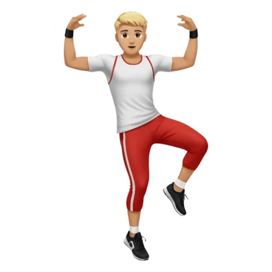 A person doing the griddy dance on top of Jake paul sticker