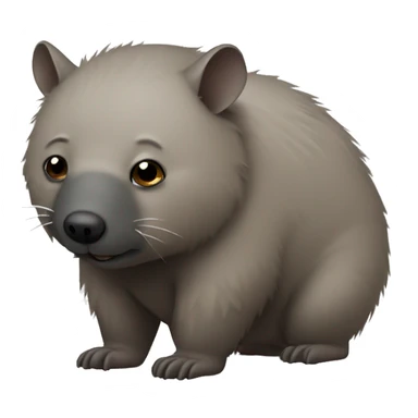 sick wombat with a cold sticker
