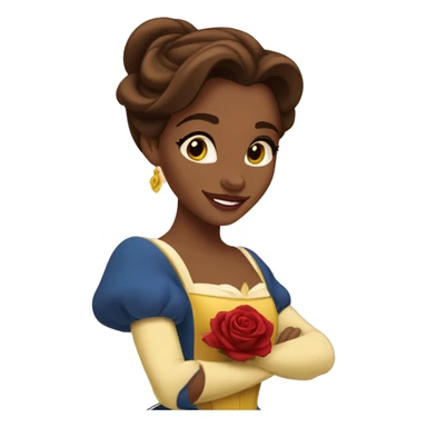 beauty and the beast belle sticker