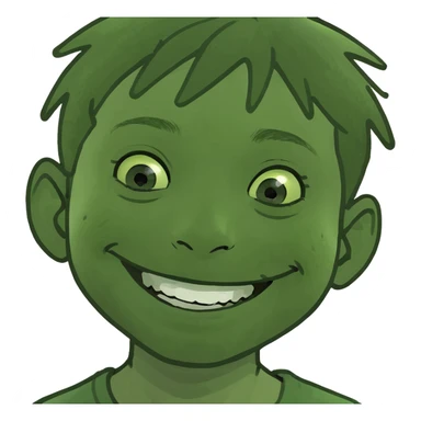 smiling boy portrait close-up sticker