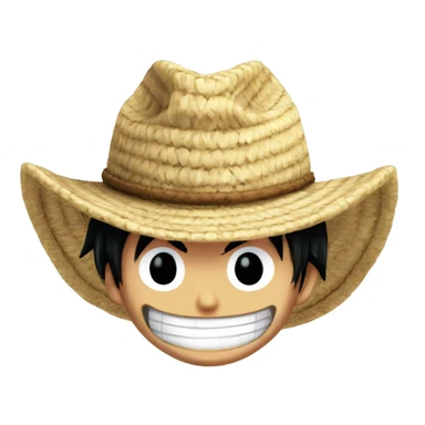 Luffy One Piece Straw Hat sticker
