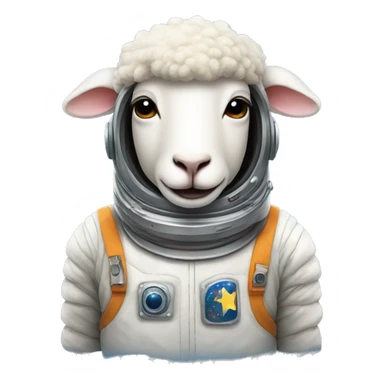 sheep in spacesuit sticker