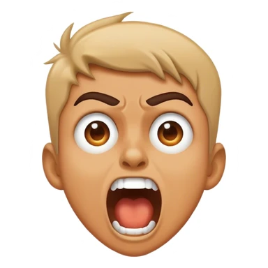 Person yelling sticker